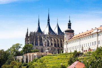 St. Barbora cathedral, national cultural landmark, Kutna Hora, Czech republic, Europe