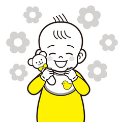 喜ぶ赤ちゃん