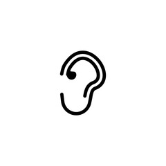 Fototapeta premium ear icon vector design templates