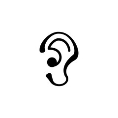 ear icon vector design templates