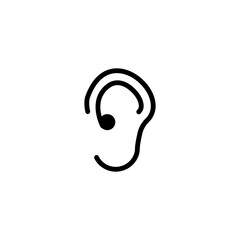 ear icon vector design templates