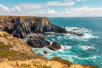 Cabo Sardão. Between Almograve and Zambujeira do Mar is the westernmost point of the Alentejo coast.