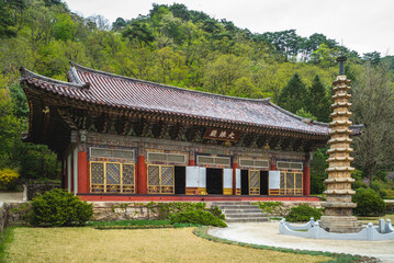 Pohyonsa temple in Hyangsan , North Korea