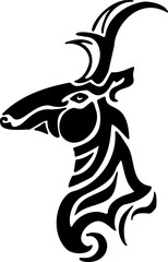 Antelope - Wild Animals - Logo Animal Vector, Animal Silhouette Stencil