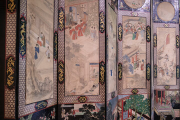 biombo de Coromandel, finales del siglo XVII, China, Fundación Calouste Gulbenkian,  («Fundação Calouste Gulbenkian»), Lisboa, Portugal