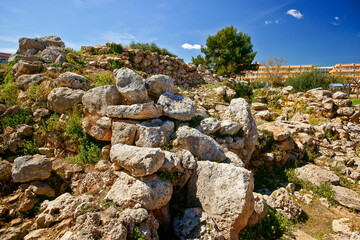 Poblado talaiotico de s' Illot. 1100 antes de Jesucristo.Mallorca.Islas Baleares. España. © Tolo