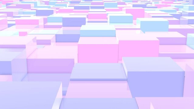 キューブ お菓子 ポップ パステルブルー [別Verあり] [ループ対応]