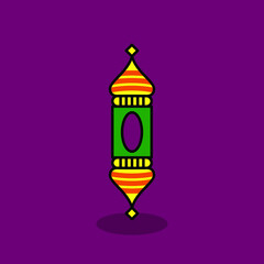 Vector illustration of Eid Islamic decoration knick-knacks