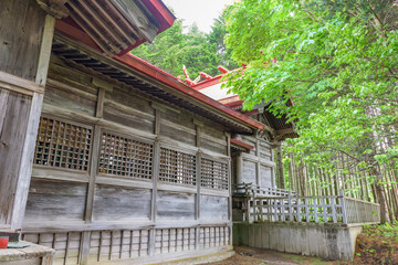 Abashiri Shrine in Abashiri City, Hokkaido, Japan.