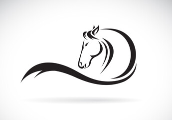Vector of horse design on white background. Easy editable layered vector illustration. Farm Animals.