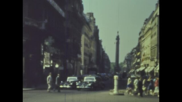 France 1959, Paris city view in 50s