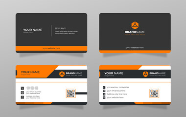 Corporate business card template design.