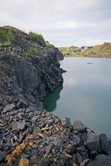 Beautiful landscape  with lake