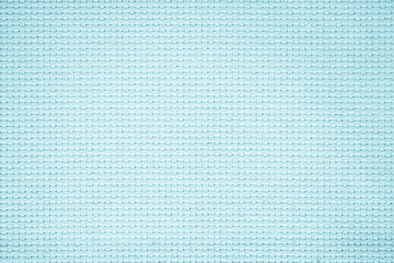 Fabric canvas woven texture background in pattern blue light color blank. Natural gauze linen, carpet wool and cotton cloth material.