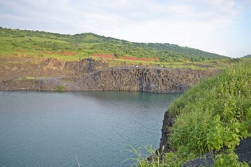 Beautiful landscape with lake 