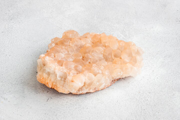 Natural crystal mineral closeup. Shiny gemstone
