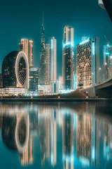 Fotobehang Dubai Skyline © Robby