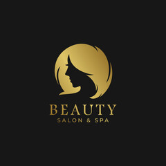 Beauty salon and spa logo vector