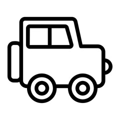 Jeep line icon