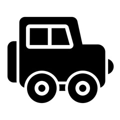 Jeep glyph icon