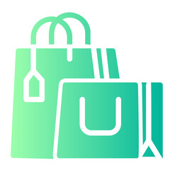 Shopping gradient icon