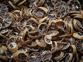 dried citrus fruits as fruit tea