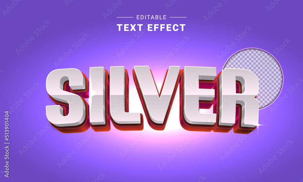 Aufkleber editable vector text effect