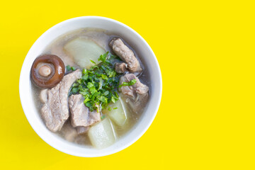 Pork rib soup with winter melon soup