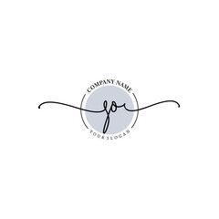 Obraz premium SO signature logo template vector