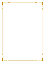 Obraz premium ゴールドのフレーム