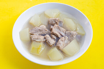 Pork rib soup with winter melon soup