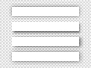 Obraz premium Set of paper with shadows