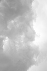 Picture dramatic clouds. Portrait size.