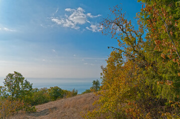 Obraz premium Autumn in the Crimean mountains.