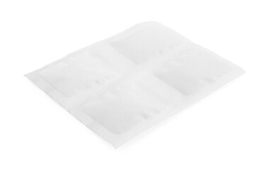 Mustard plaster isolated on white. Alternative medicine