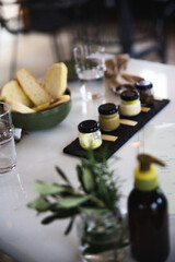 table setting in a restaurant