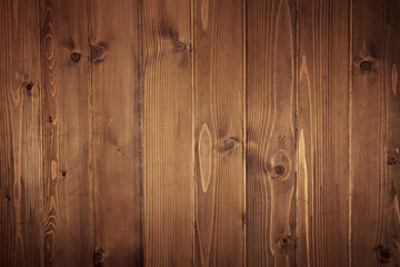 old planks of wood texture brown background