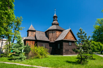 Fototapeta na wymiar Church of St. Fabian and St. Sebastian. Krotoszyn, Greater Poland Voivodeship, Poland.