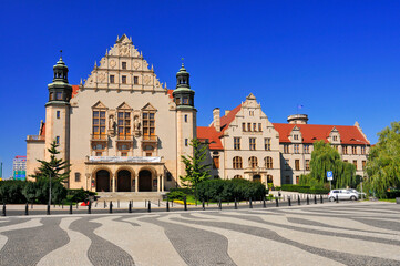 Fototapeta na wymiar University Auditorium and Collegium Minus. Poznan, Greater Poland Voivodeship, Poland.