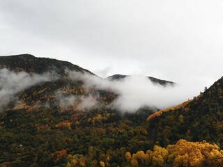 Torla, pueblo de montaña ubicado en Ordesa. España.