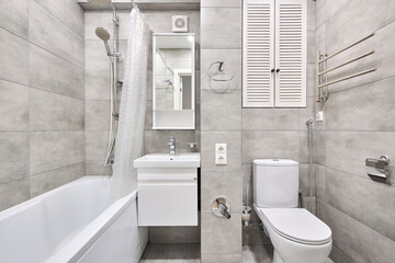 photo of a bathroom in a studio apartment