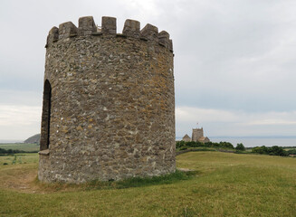 Windmill Tower in Uphill Somerset.