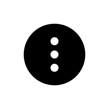Options icon in black round
