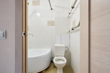 photo of a bathroom in a studio apartment