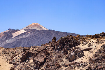 amazing landscape in El Teide national park