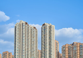 Fototapeta na wymiar High-rise residential buildings in Chengdu, Sichuan, China