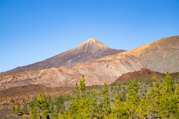 amazing landscape in El Teide national park