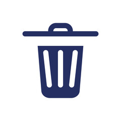 Delete white black glyph ui icon. Erase digital file. Multimedia player control. User interface design. Silhouette symbol on white space. Solid pictogram for web, mobile. Isolated vector illustration