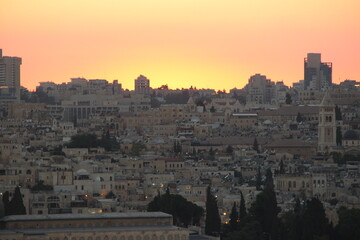 Fototapeta na wymiar view of the city - Jerusalem 