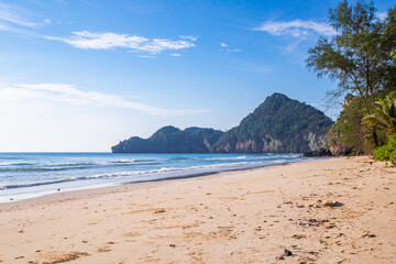 Obraz premium Thung Sang beach or Ao Thung Sang in Chumphon, Thailand